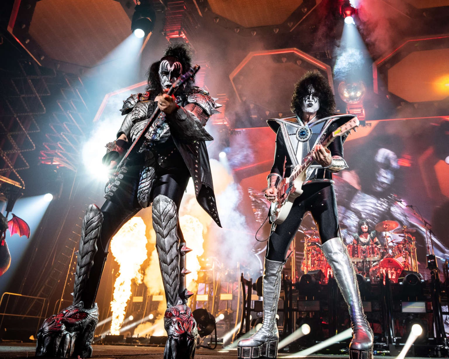 Kiss performs at the Hard Rock Casino in Atlantic City, NJ