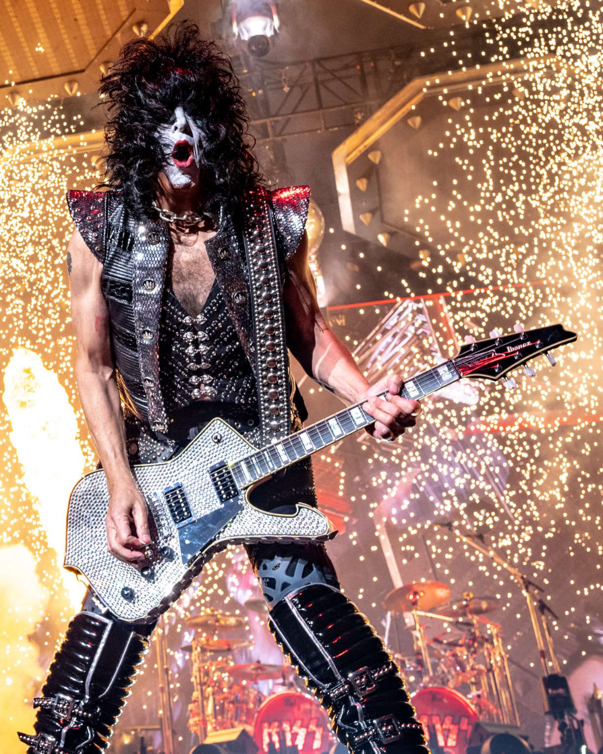 Kiss performs at the Hard Rock Casino in Atlantic City, NJ