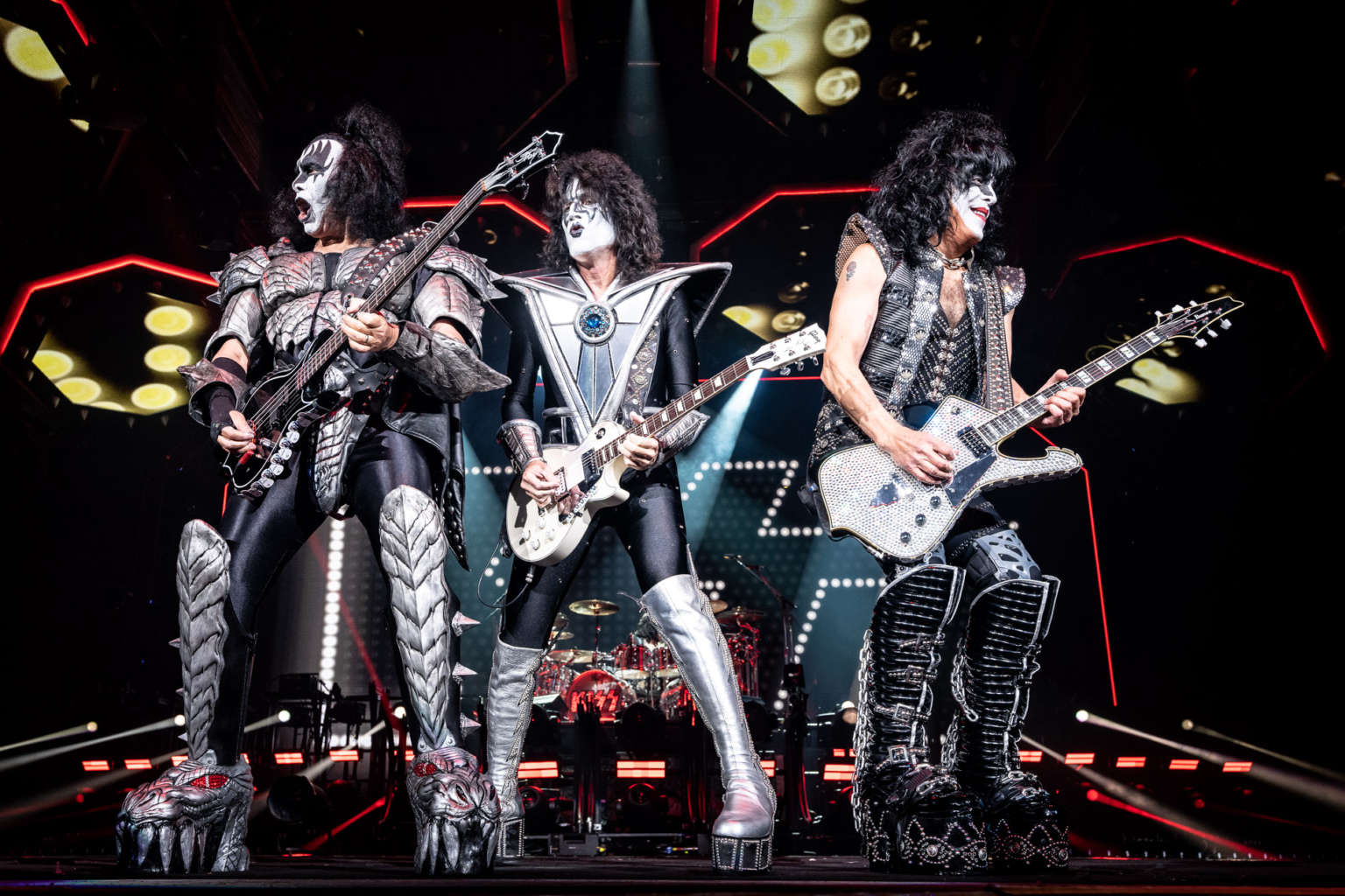 Kiss performs at the Hard Rock Casino in Atlantic City, NJ