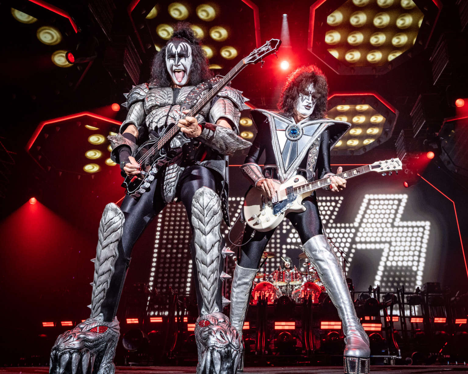 Kiss performs at the Hard Rock Casino in Atlantic City, NJ