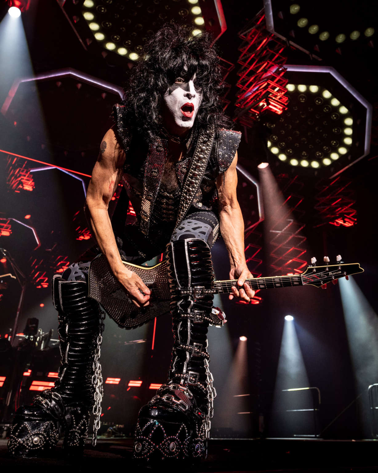 Kiss performs at the Hard Rock Casino in Atlantic City, NJ