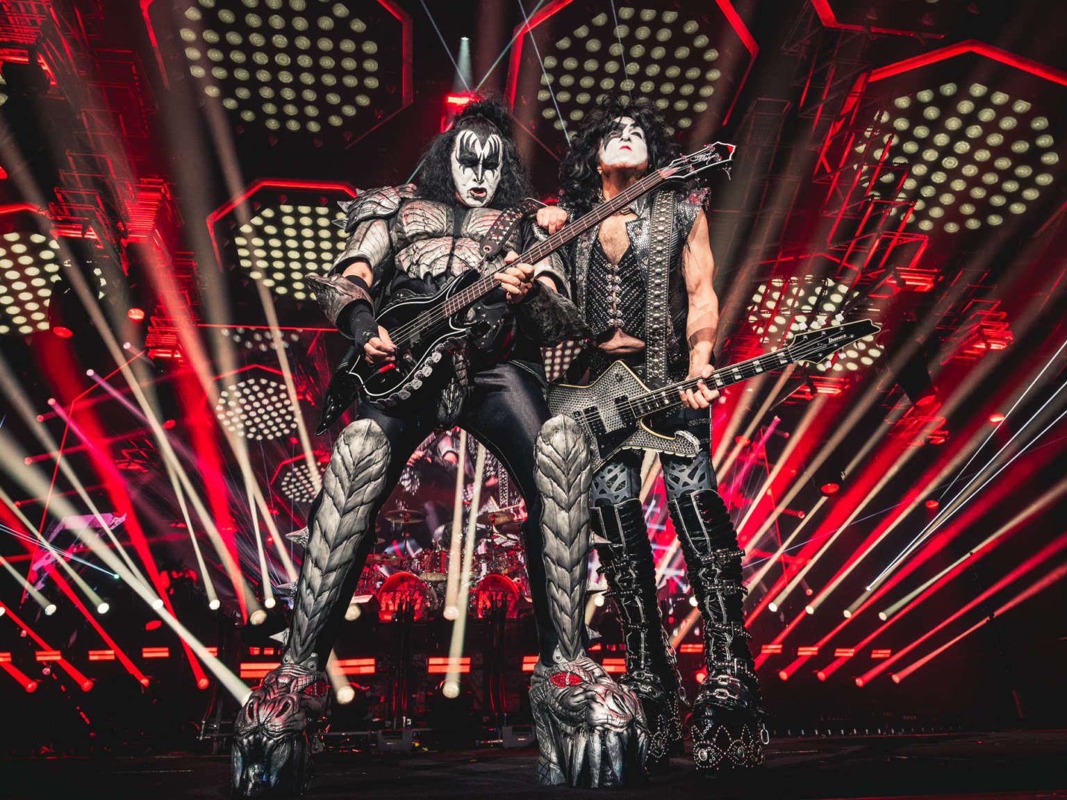 Kiss performs at the Hard Rock Casino in Atlantic City, NJ