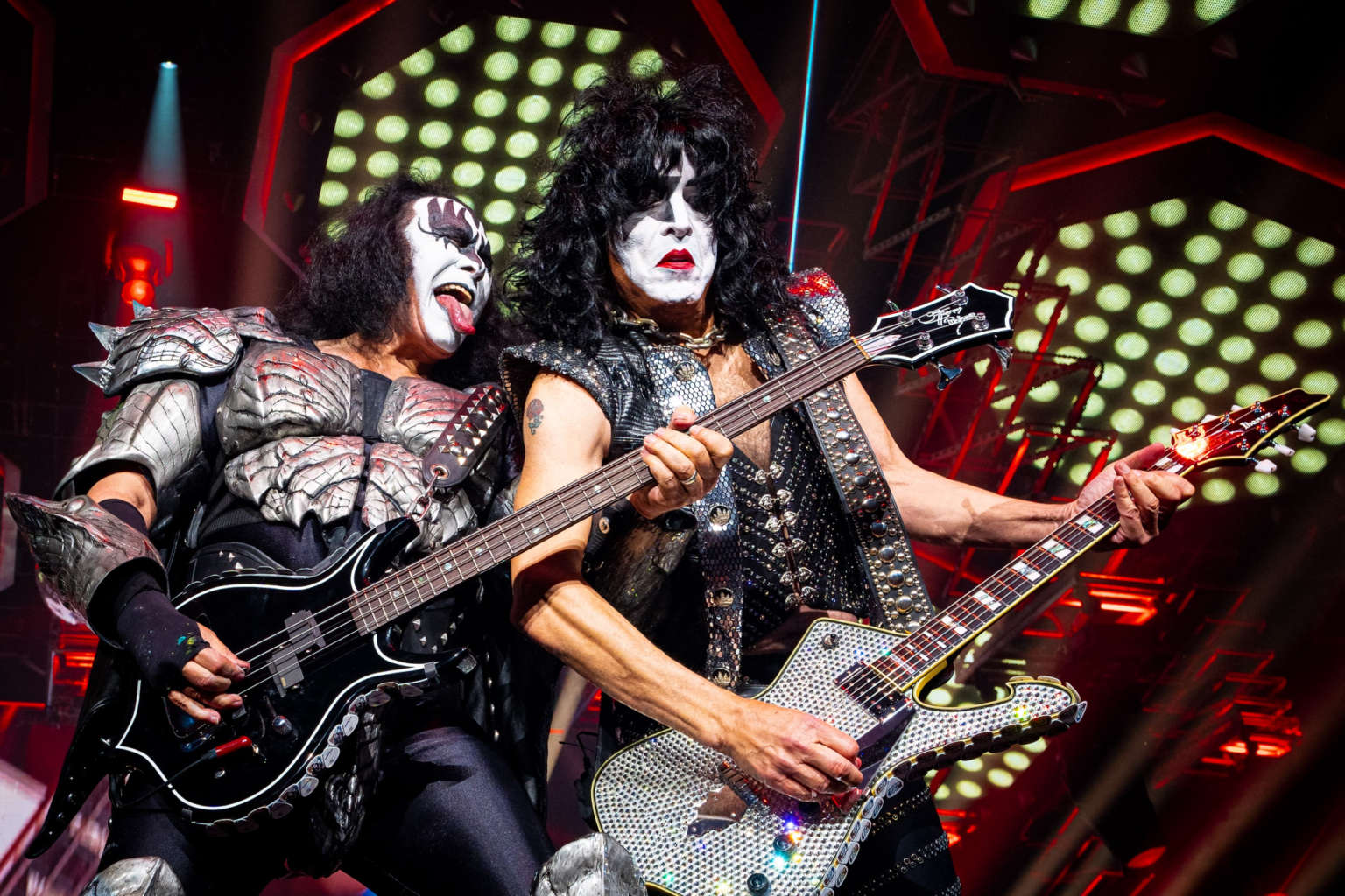 Kiss performs at the Hard Rock Casino in Atlantic City, NJ