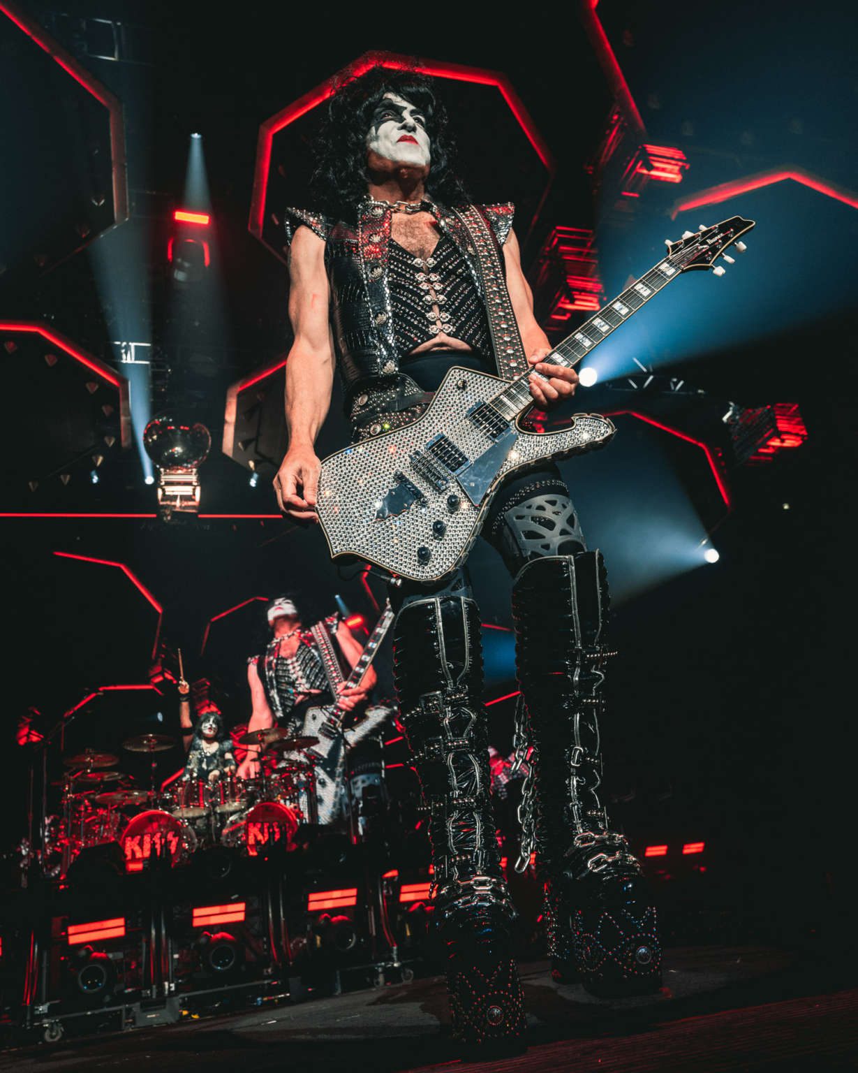 Kiss performs at the Hard Rock Casino in Atlantic City, NJ