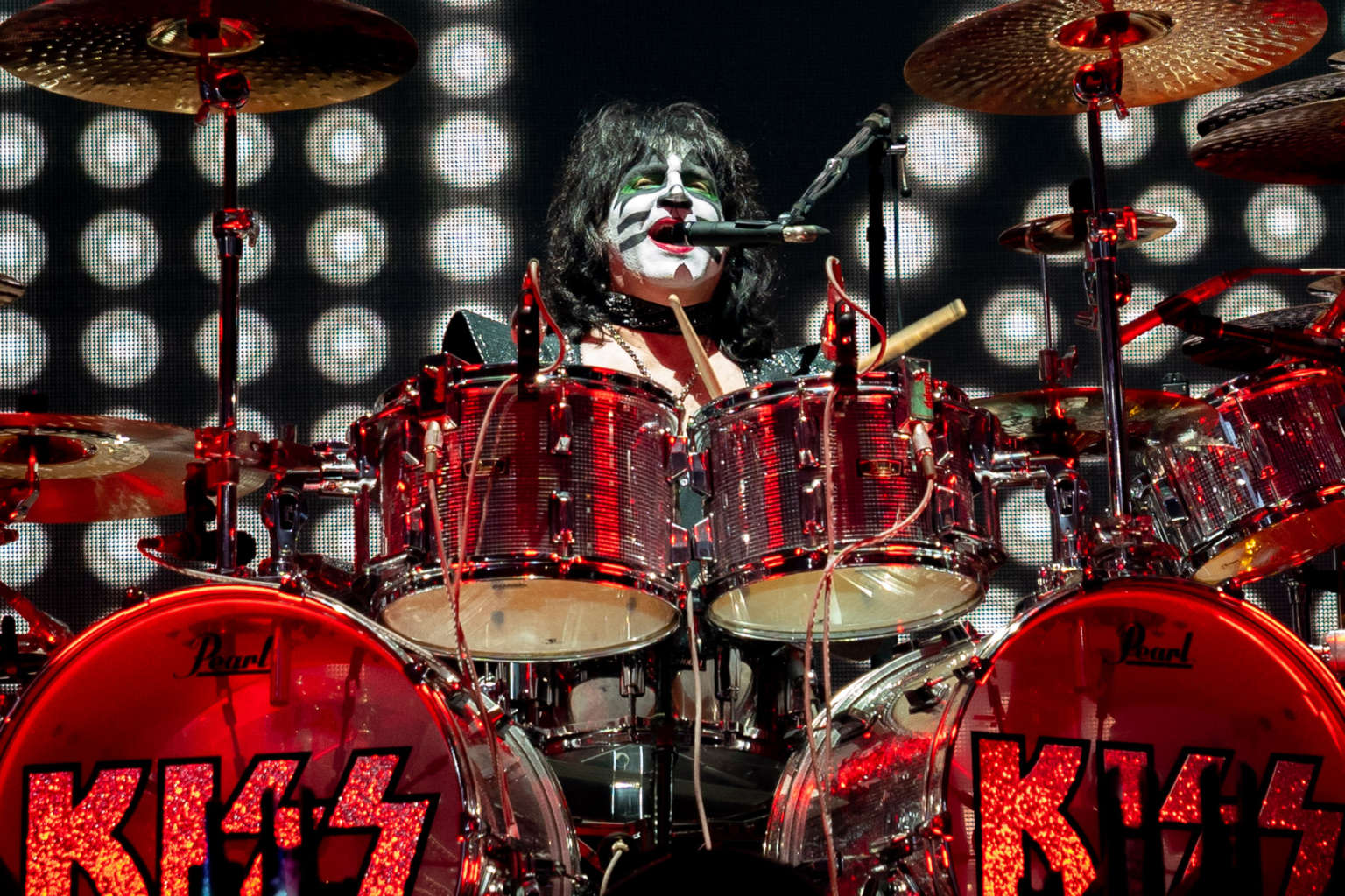 Kiss performs at the Hard Rock Casino in Atlantic City, NJ