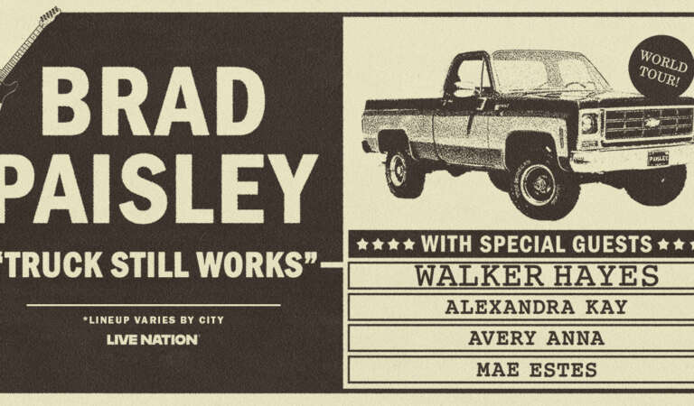 Brad Paisley Announces “Truck Still Works World Tour” 