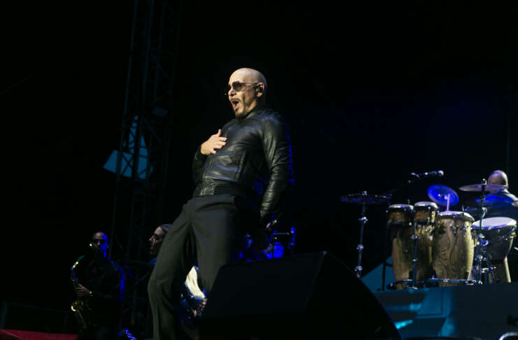 Pitbull at Lovin&#039; Life Music Festival in Charlotte, NC. on Saturday, May 3, 2025.