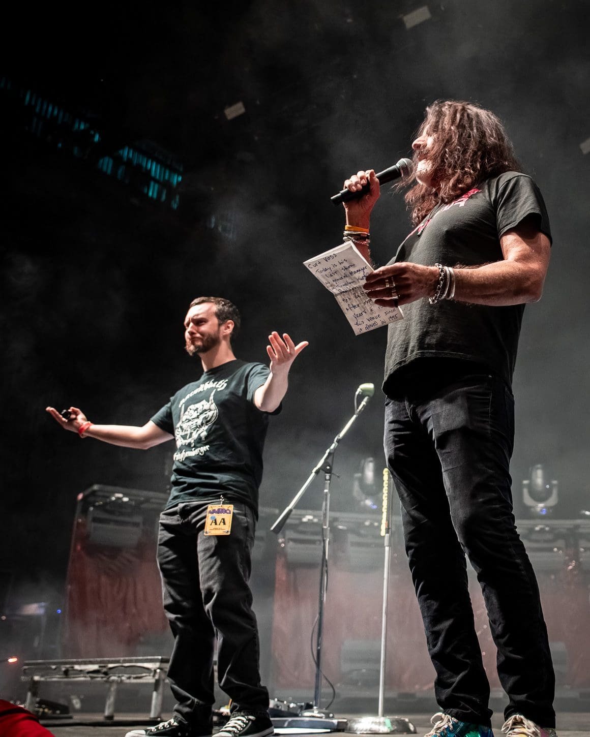 Pierre Robert & Ryan Shuttleworth of WMMR introduce Three Days Grace at the 2025 MMRBQ.