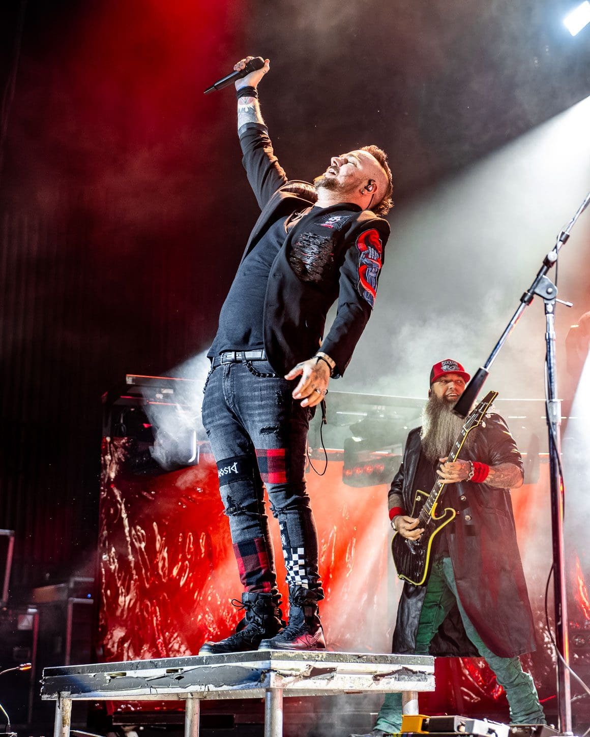 Three Days Grace performs during the 2025 93.3 WMMR MMRBQ in at Freedom Mortgage Pavilion in Camden, NJ.