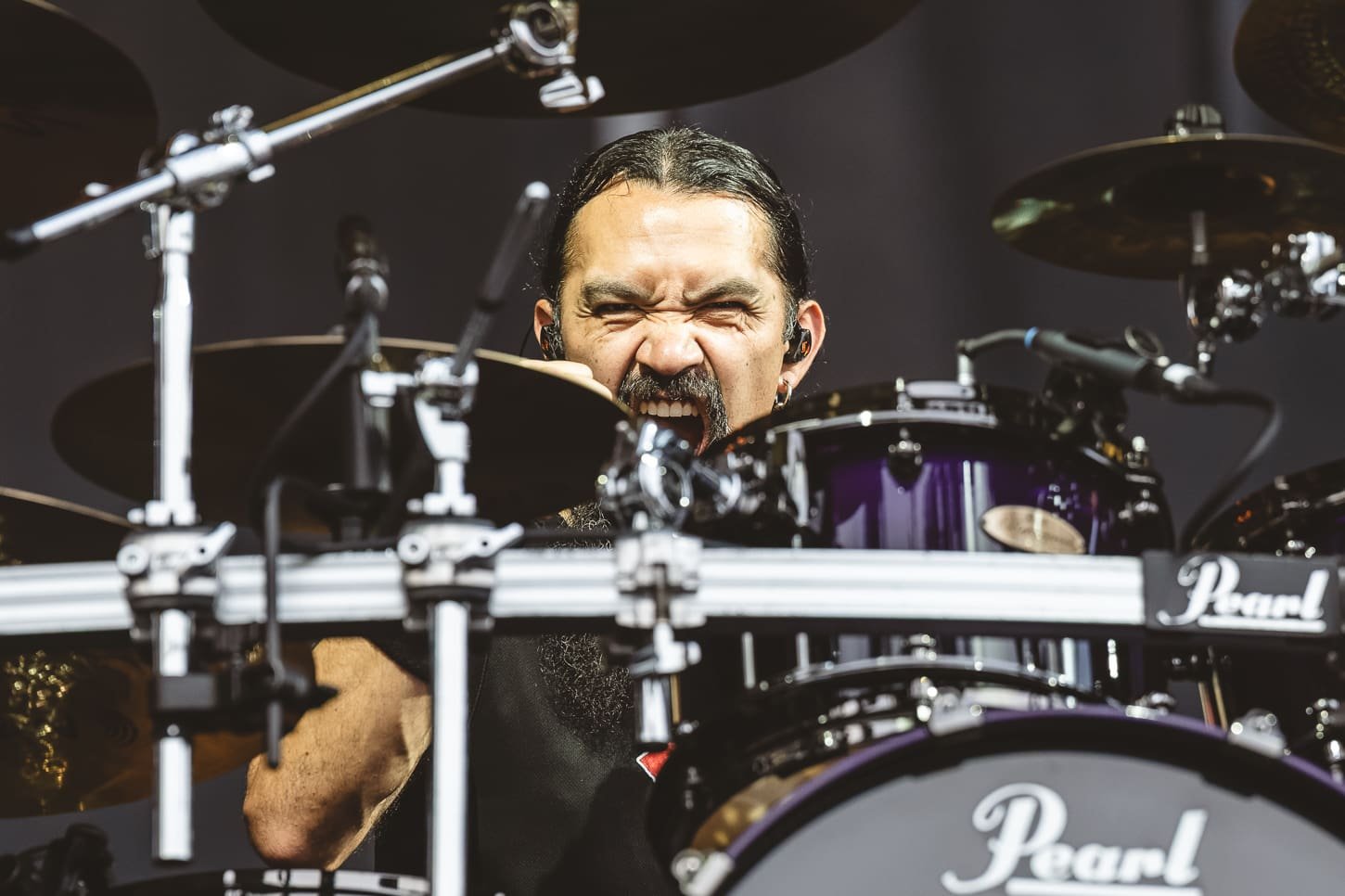 Amon Amarth performs at Hershey Park Stadium in support of Pantera.
