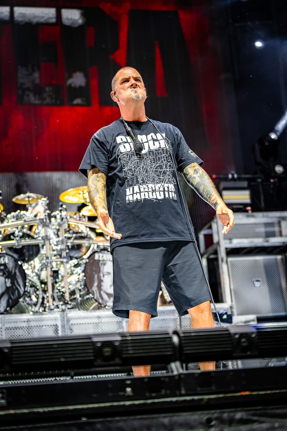 Pantera performs at Hershey Park Stadium.