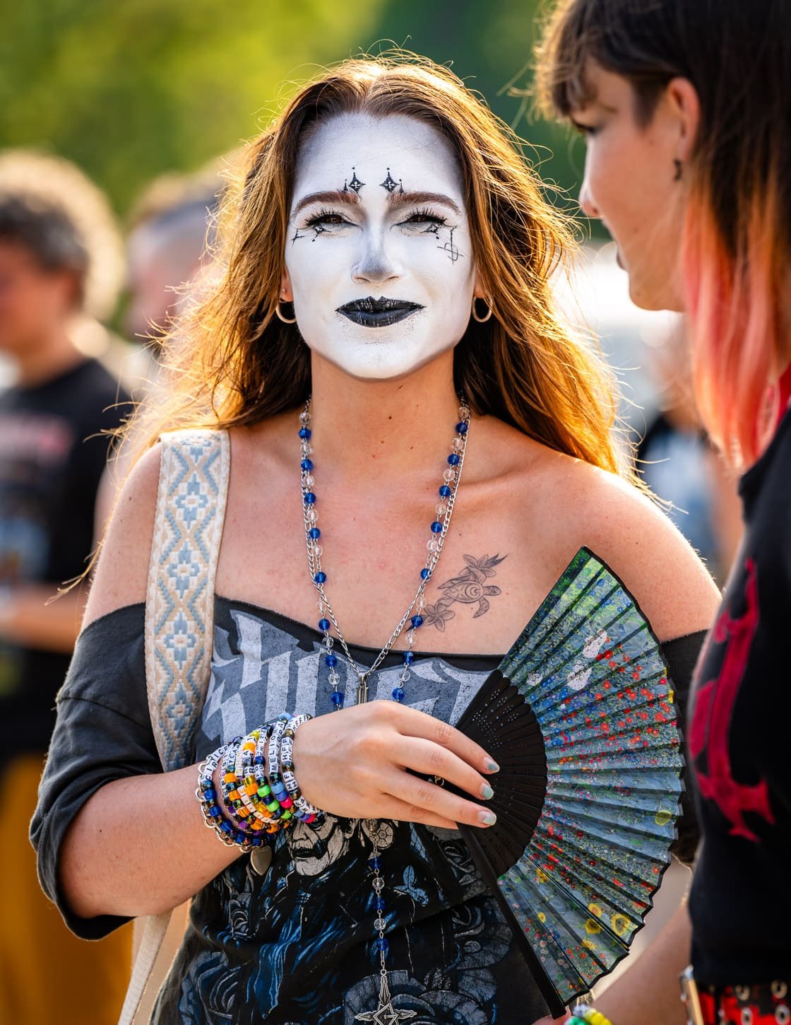Ghost fans gather outside the Wells Fargo Center in Philadelphia, PA