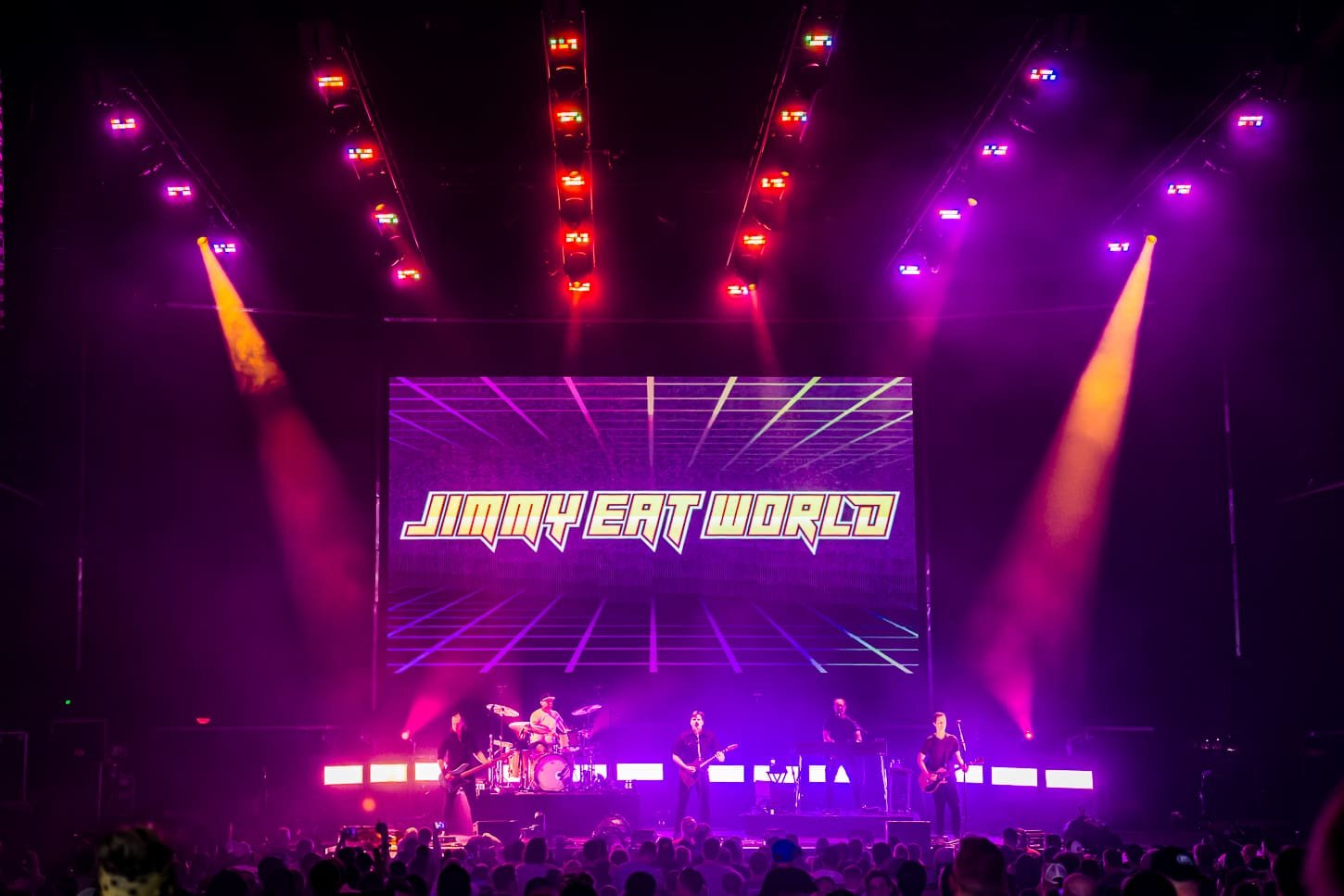 Jimmy Eat World performs at Freedom Mortgage Pavilion in support of The Offspring. Jimmy Eat World performs at Freedom Mortgage Pavilion in support of The Offspring.