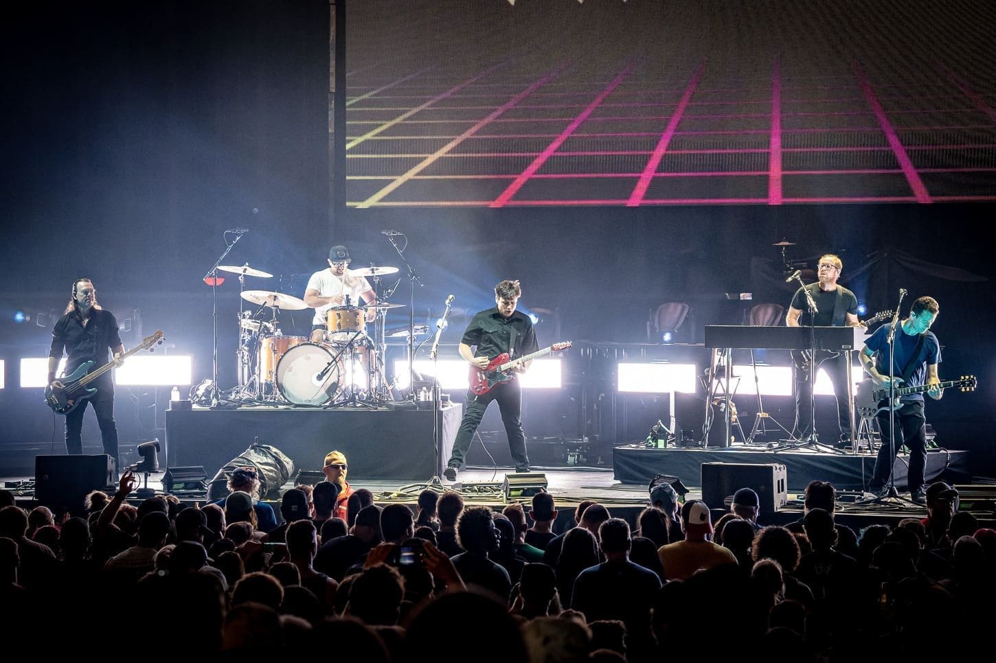 Jimmy Eat World performs at Freedom Mortgage Pavilion in support of The Offspring. Jimmy Eat World performs at Freedom Mortgage Pavilion in support of The Offspring.