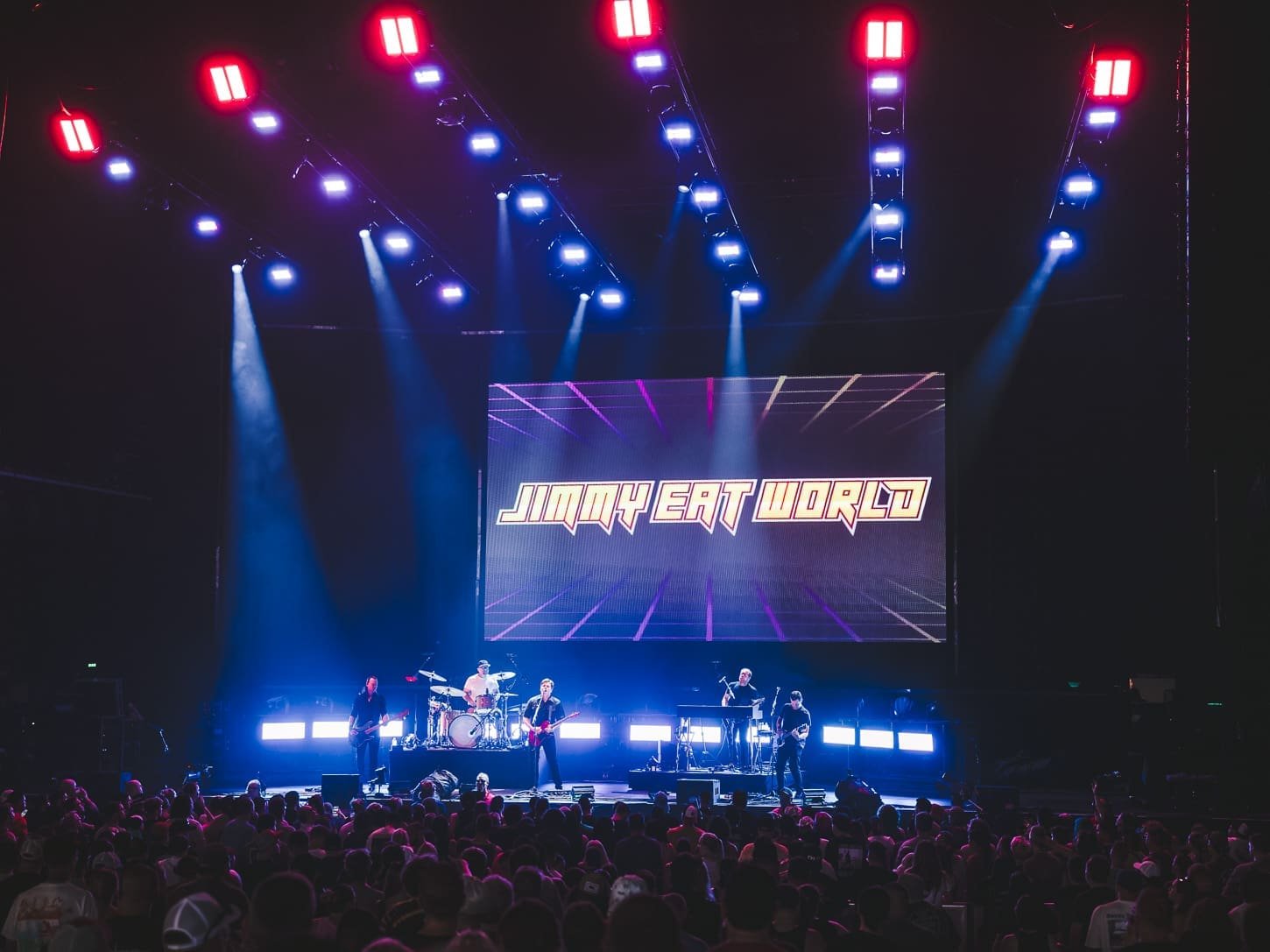 Jimmy Eat World performs at Freedom Mortgage Pavilion in support of The Offspring. Jimmy Eat World performs at Freedom Mortgage Pavilion in support of The Offspring.