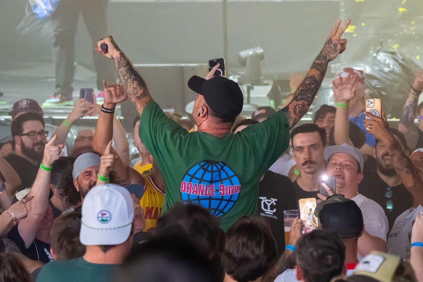 New Found Glory performs at Freedom Mortgage Pavilion in support of The Offspring. New Found Glory performs at Freedom Mortgage Pavilion in support of The Offspring.