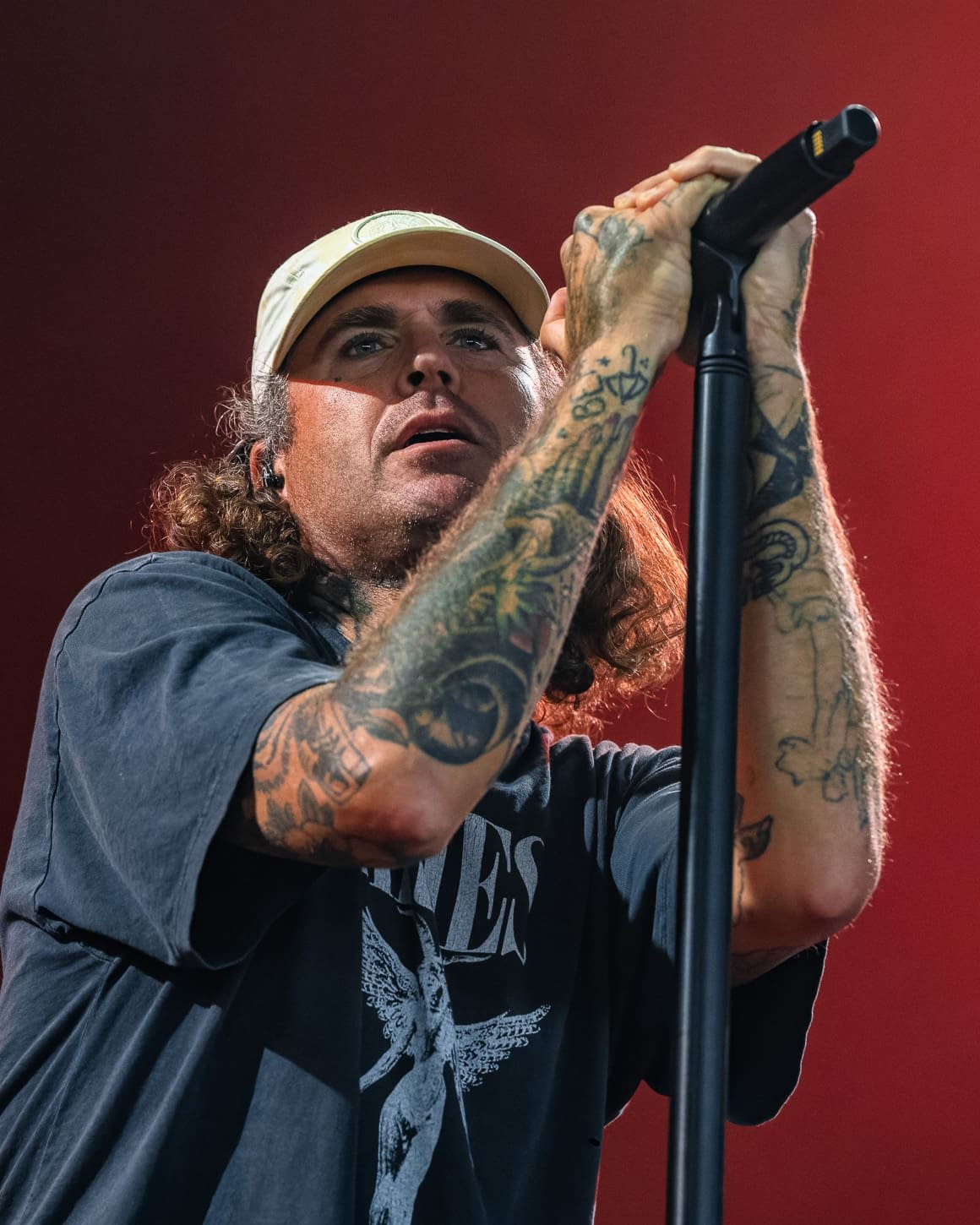 The Amity Affliction performs at the Freedom Mortgage Pavilion in Camden, NJ during the Summer of Loud tour. The Amity Affliction performs at the Freedom Mortgage Pavilion in Camden, NJ during the Summer of Loud tour.