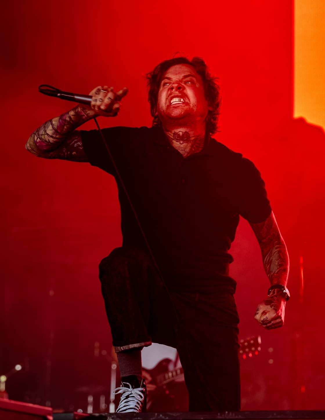 The Devil Wears Prada performs at the Freedom Mortgage Pavilion in Camden, NJ during the Summer of Loud tour. The Devil Wears Prada performs at the Freedom Mortgage Pavilion in Camden, NJ during the Summer of Loud tour.