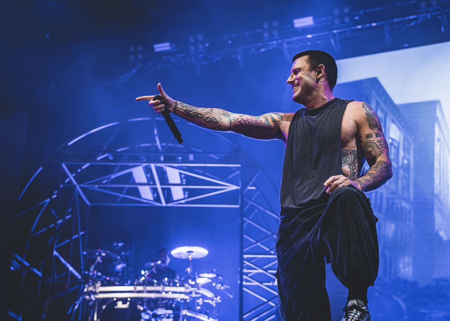 Parkway Drive performs at the Freedom Mortgage Pavilion in Camden, NJ during the Summer of Loud tour. Parkway Drive performs at the Freedom Mortgage Pavilion in Camden, NJ during the Summer of Loud tour.
