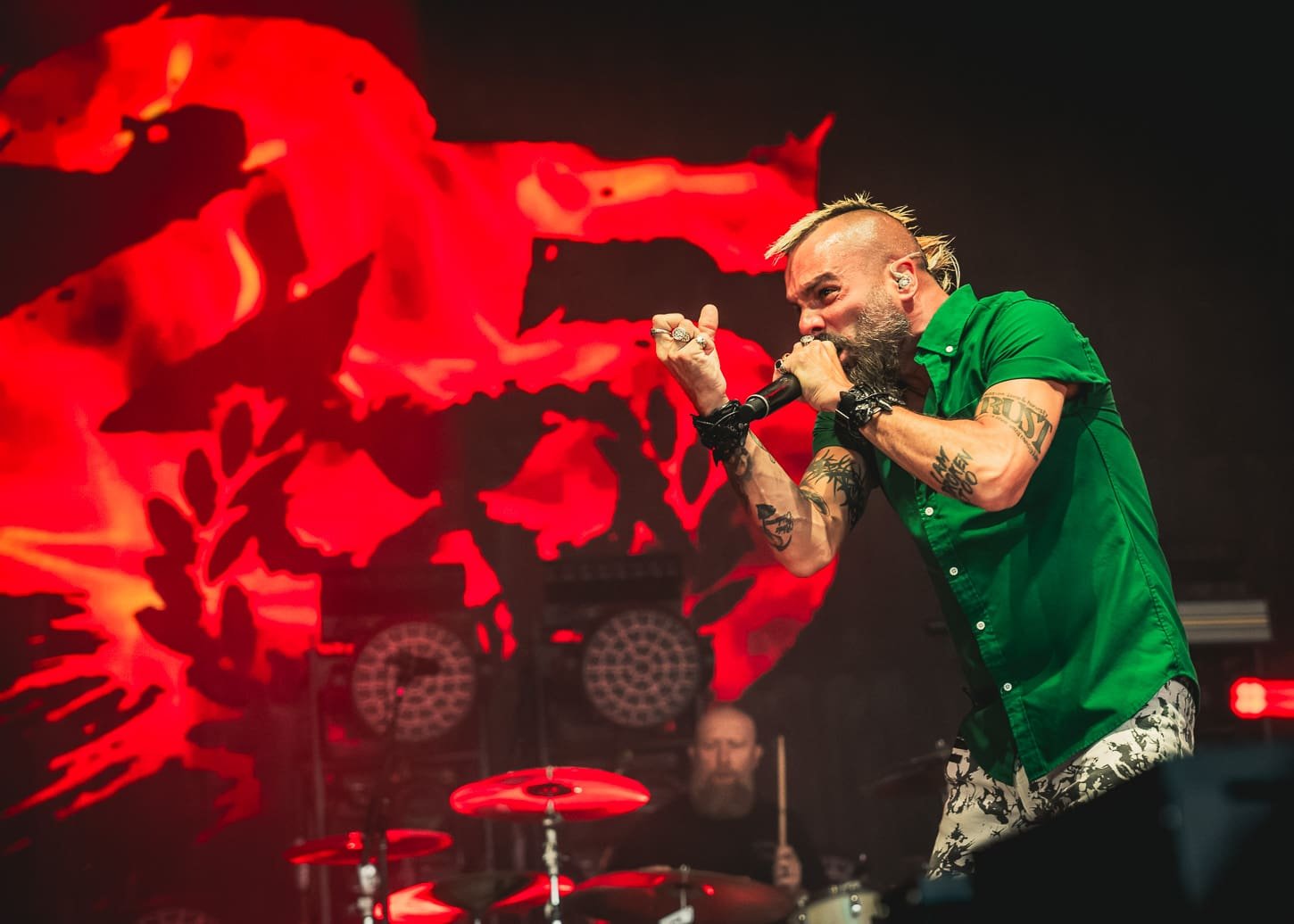 Killswitch Engage performs at the Freedom Mortgage Pavilion in Camden, NJ during the Summer of Loud tour. Killswitch Engage performs at the Freedom Mortgage Pavilion in Camden, NJ during the Summer of Loud tour.