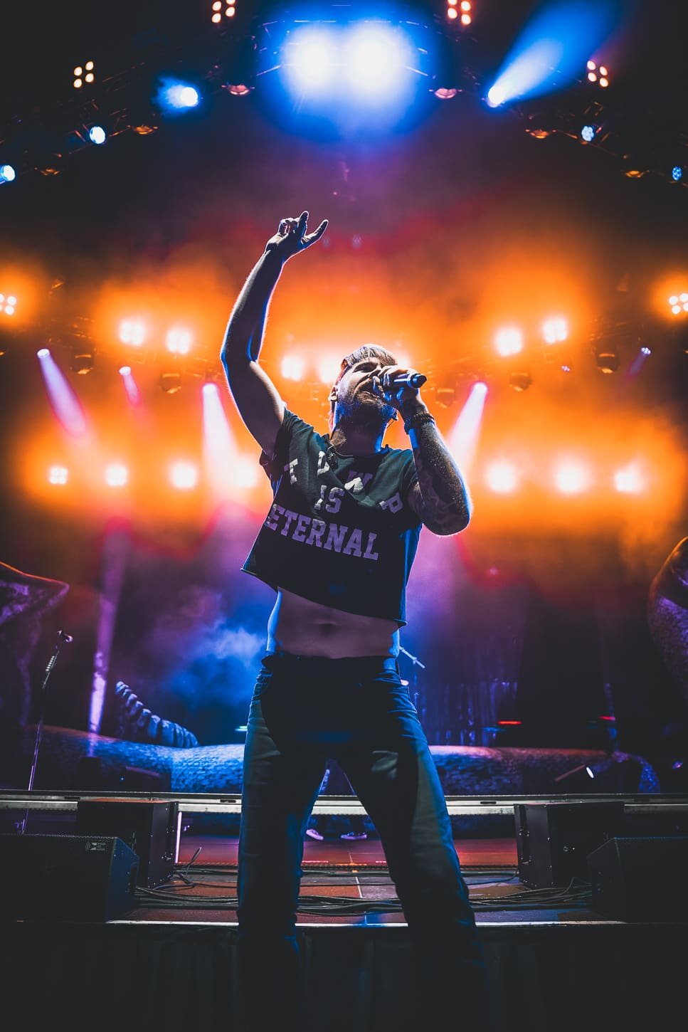 Beartooth performs at the Freedom Mortgage Pavilion in Camden, NJ during the Summer of Loud tour. Beartooth performs at the Freedom Mortgage Pavilion in Camden, NJ during the Summer of Loud tour.