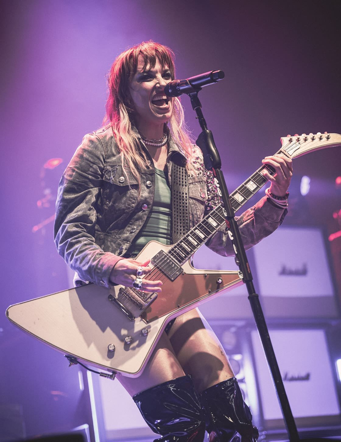Halestorm performs at the Freedom Mortgage Pavilion in Camden, NJ Halestorm performs at the Freedom Mortgage Pavilion in Camden, NJ
