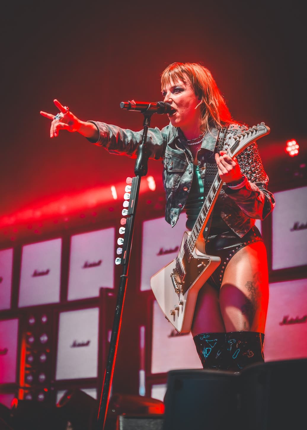 Halestorm performs at the Freedom Mortgage Pavilion in Camden, NJ Halestorm performs at the Freedom Mortgage Pavilion in Camden, NJ