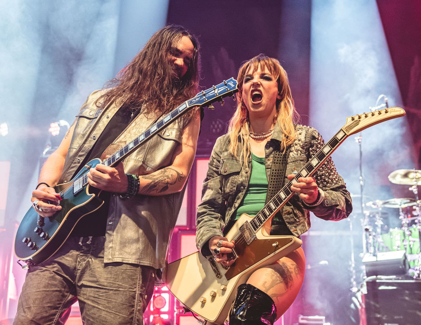 Halestorm performs at the Freedom Mortgage Pavilion in Camden, NJ Halestorm performs at the Freedom Mortgage Pavilion in Camden, NJ