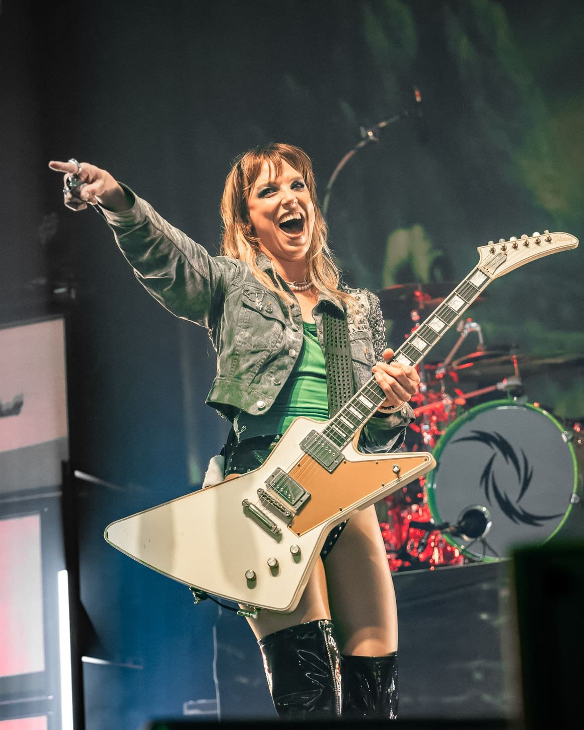 Halestorm performs at the Freedom Mortgage Pavilion in Camden, NJ Halestorm performs at the Freedom Mortgage Pavilion in Camden, NJ