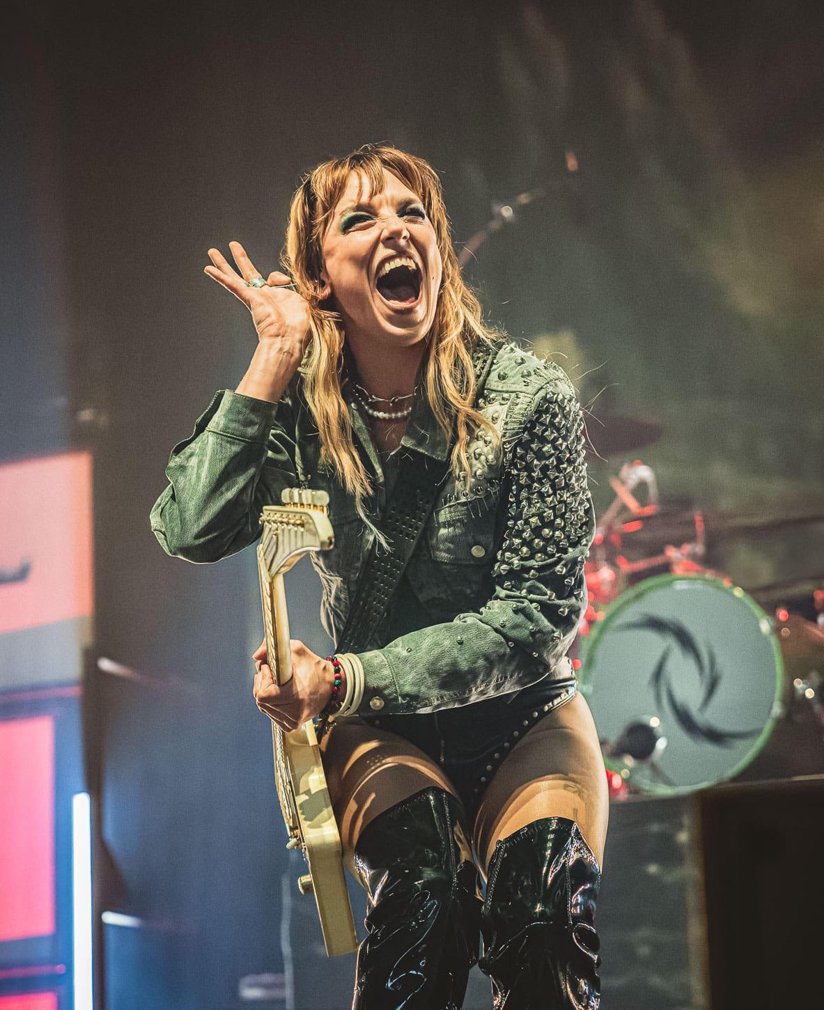 Halestorm performs at the Freedom Mortgage Pavilion in Camden, NJ Halestorm performs at the Freedom Mortgage Pavilion in Camden, NJ