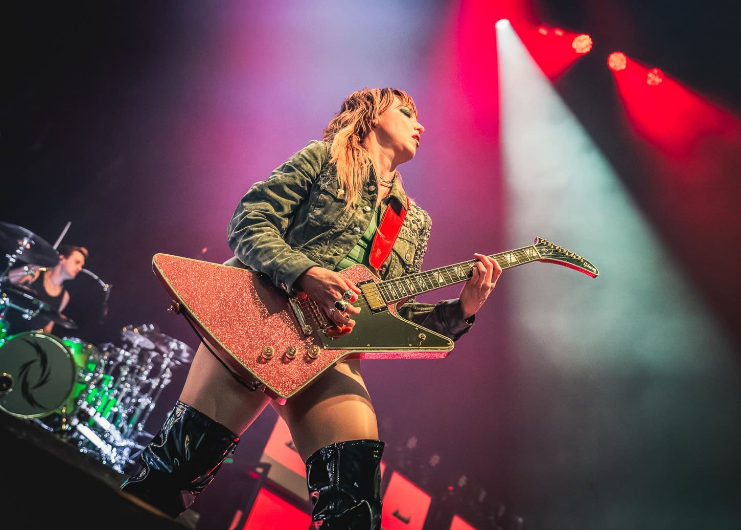 Halestorm performs at the Freedom Mortgage Pavilion in Camden, NJ Halestorm performs at the Freedom Mortgage Pavilion in Camden, NJ