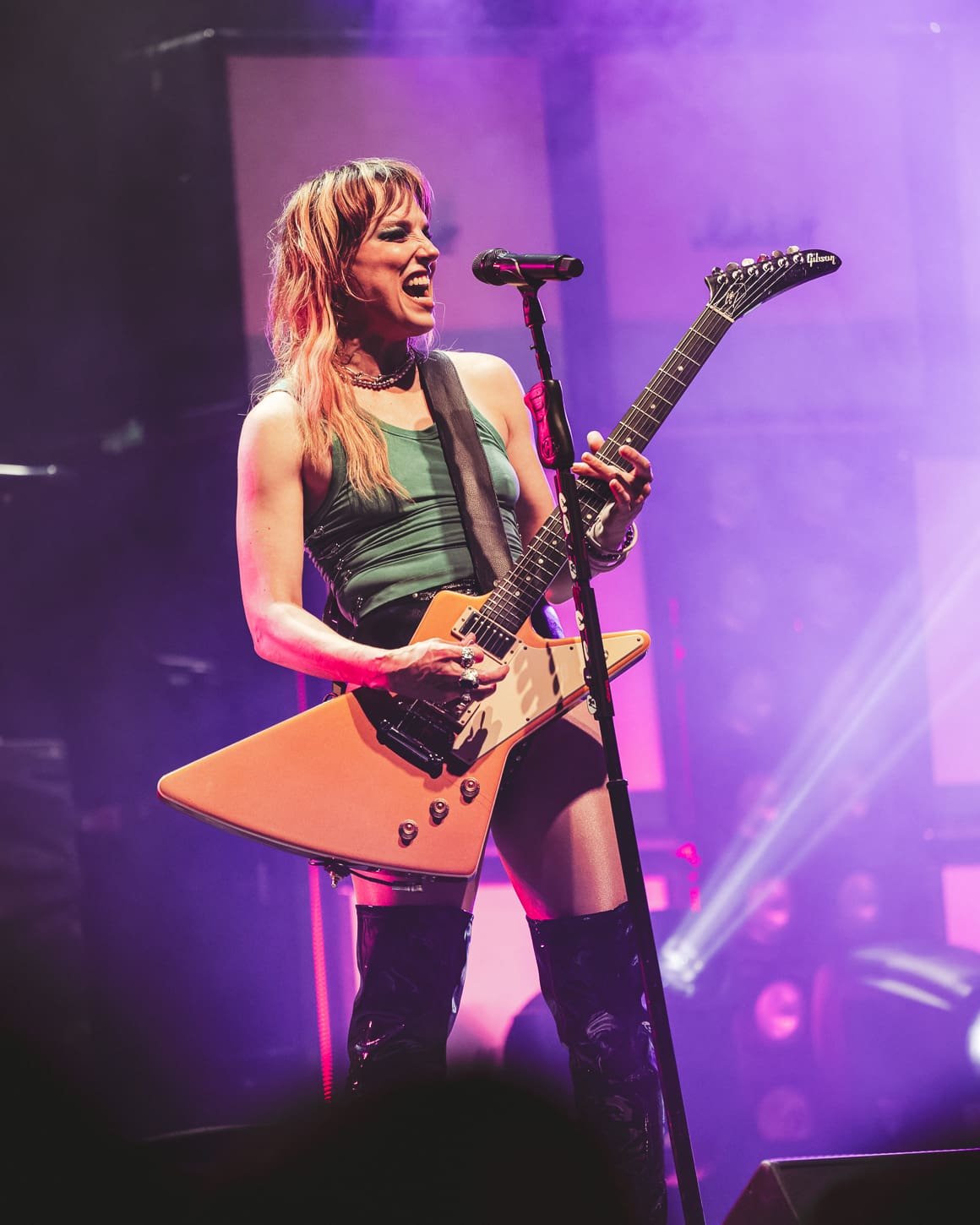 Halestorm performs at the Freedom Mortgage Pavilion in Camden, NJ Halestorm performs at the Freedom Mortgage Pavilion in Camden, NJ