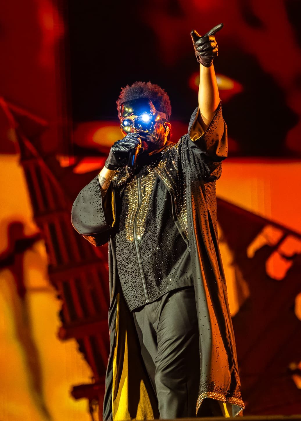The Weeknd performs at Lincoln Financial Field in Philadelphia, PA
