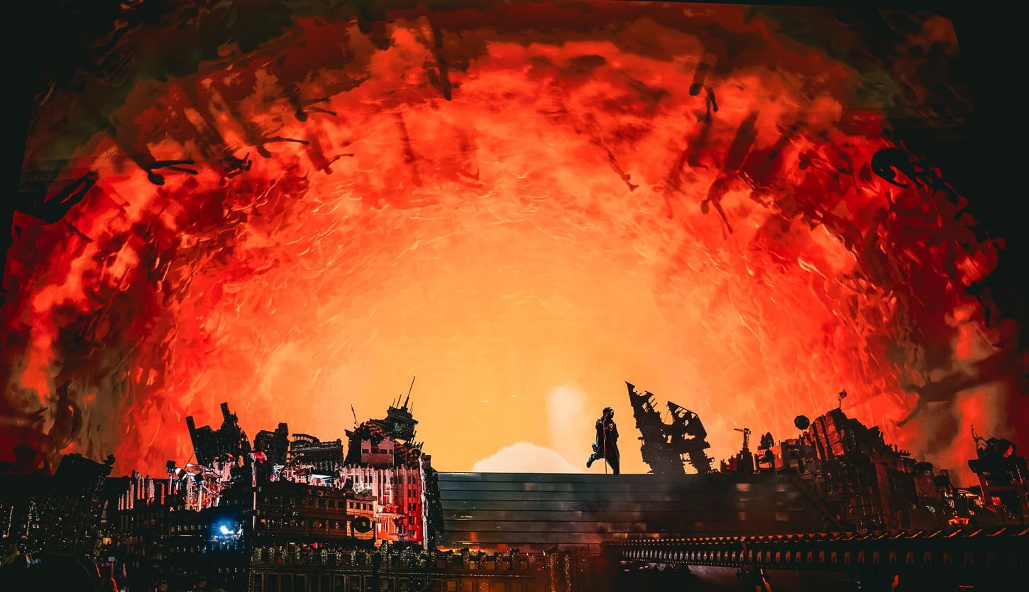 The Weeknd performs at Lincoln Financial Field in Philadelphia, PA