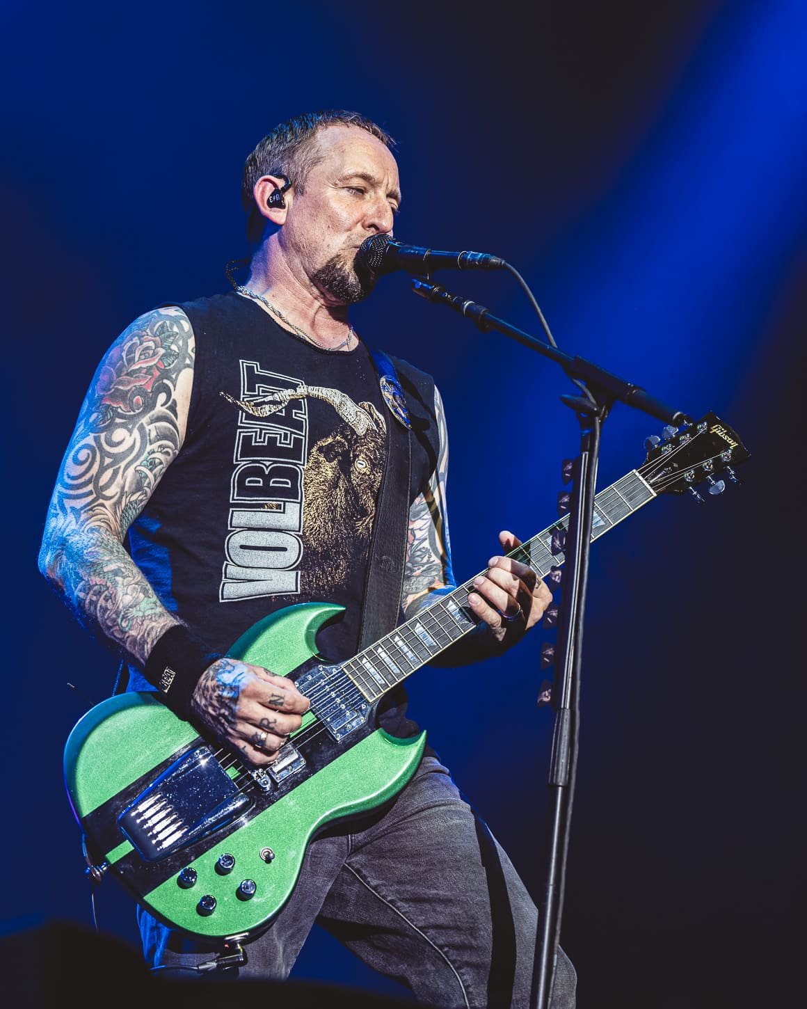 Volbeat performs at the Freedom Mortgage Pavilion in Camden, NJ Volbeat performs at the Freedom Mortgage Pavilion in Camden, NJ