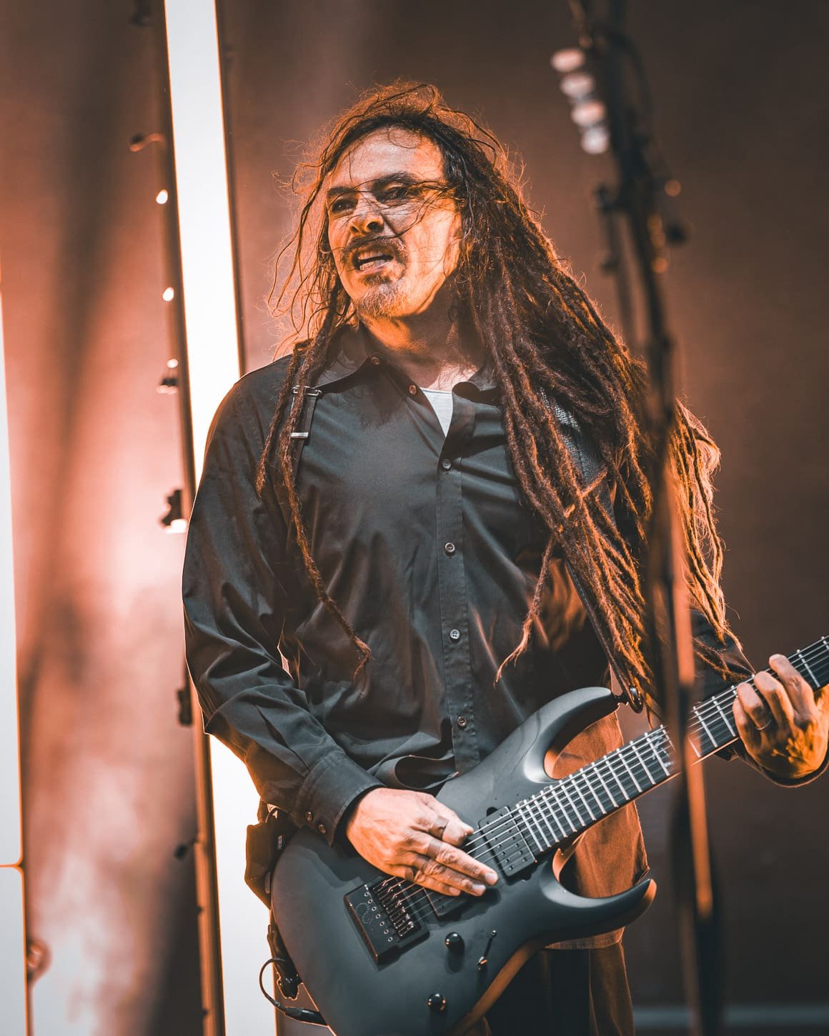 Korn performs at Metlife Stadium. Korn performs at Metlife Stadium.
