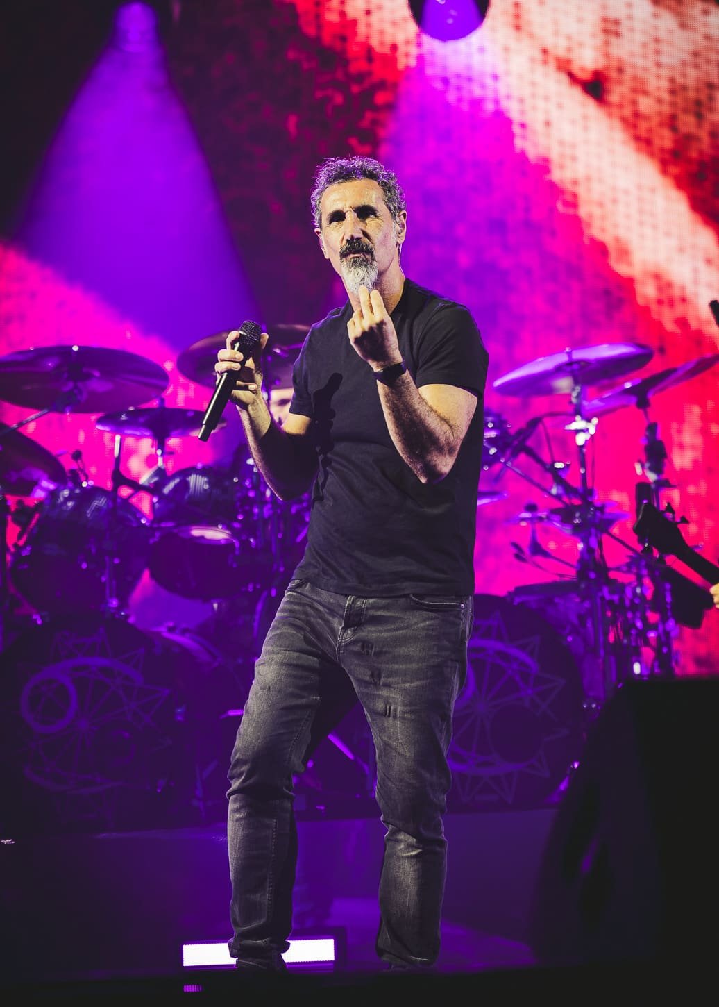 System of a Down performs at Metlife Stadium. System of a Down performs at Metlife Stadium.